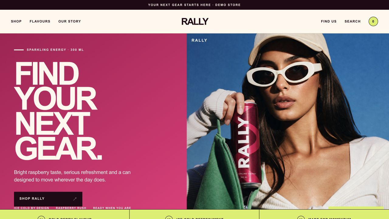 Rally landing page concept
